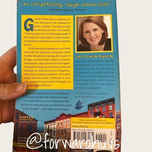 “The Happiness Project” by Gretchen Rubin Softcover Book - Picture 3 of 8